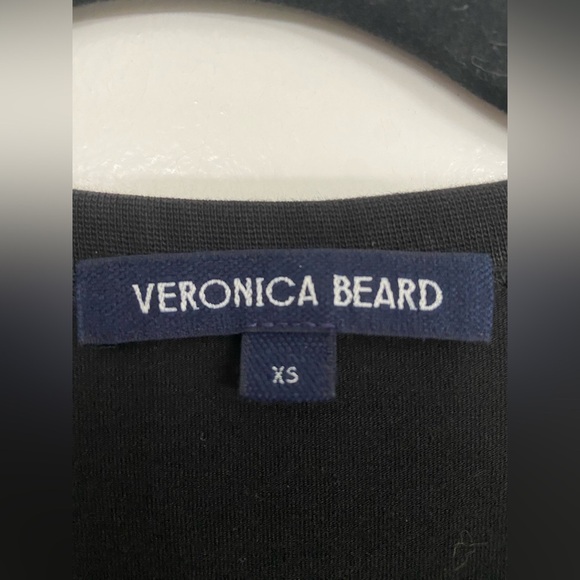 Veronica Beard Ankara Seamed Crewneck T-Shirt Black Size XS - Picture 5 of 9